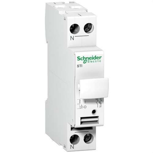 Insulated Fuse Holder Acti9 STI 1P+N 500V with reference A9N15646 from the brand SCHNEIDER ELECTRIC