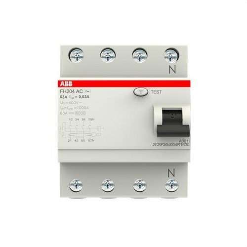 Diferenciál 4P 63A Třída AC 30mA s referencí 2CSF204004R1630 od značky ABB