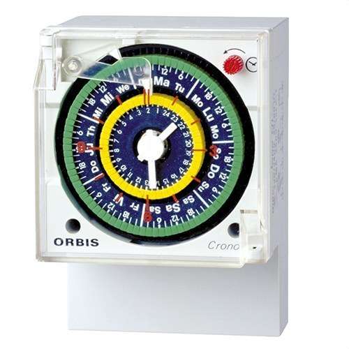 Analogový časový spínač Orbis CRONO QRDD s referencí OB050823 od značky ORBIS