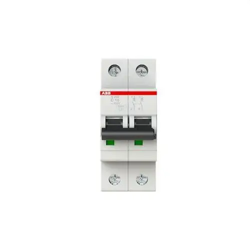 Magnetotermický jistič S202-C16 2P 16A Křivka C 6kA s referencí 2CDS252001R0164 od značky ABB