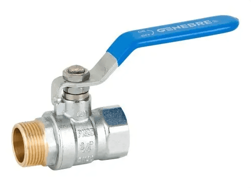 Blue lever male-female ball valve 1/2" with reference 3034 05 from the brand GENEBRE