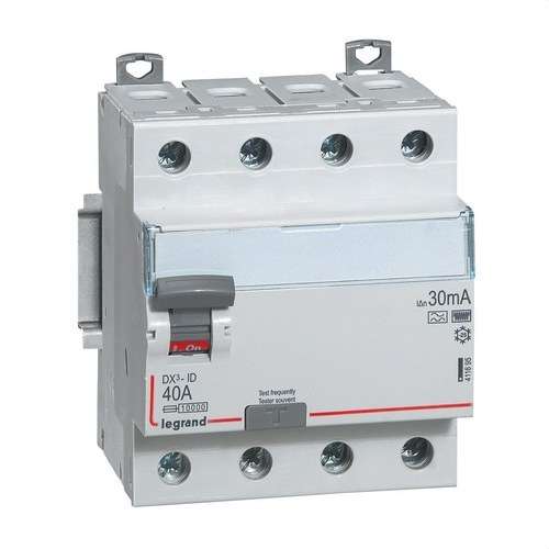 Diferenciál DX3 4P 40A 30mA Třída HPI s referencí 411695 od značky LEGRAND