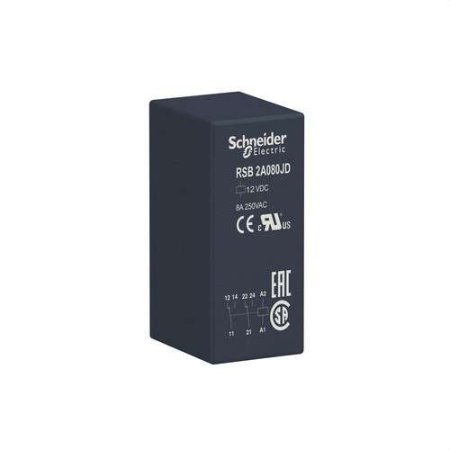 Plug-in Relay 2 NO/NC 8A 12V DC with reference RSB2A080JD from the brand SCHNEIDER ELECTRIC