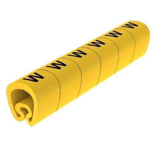 Předřezané žluté značkovače Ø18 PVC plastifikované s referencí 1813-W od značky UNEX