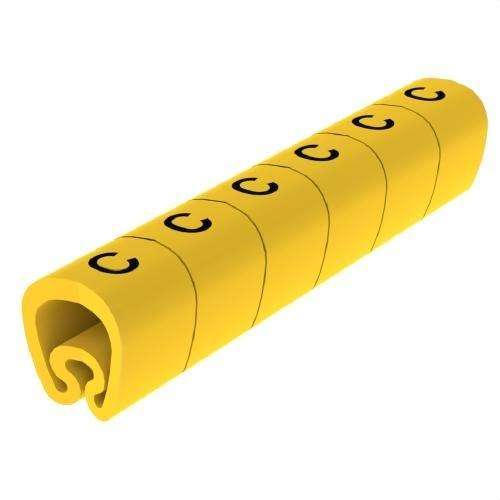 Pre-cut Yellow Markers Ø18 PVC Laminated with reference 1813-C from the brand UNEX