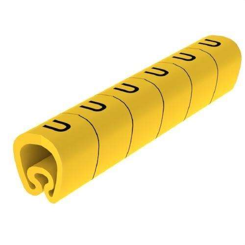 Předřezané žluté značkovače Ø18 PVC plastifikované s referencí 1813-U od značky UNEX