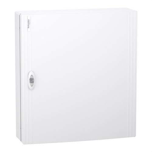 Povrchová modulární skříň s bílými dveřmi 3 řady 24 modulů PrismaSeT XS s referencí LVSXL324 od značky SCHNEIDER ELECTRIC