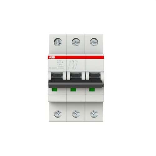 Jistič S203-K25 3P 25A Křivka K 10kA s referencí 2CDS253001R0517 od značky ABB