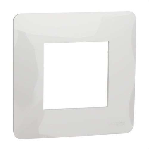 1-gang frame polar white New Unica Studio with reference NU200218 from the brand SCHNEIDER ELECTRIC