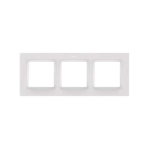 Frame for 3 Elements Matte White Simon 82 Concept with reference 8200637-090 from the brand SIMON