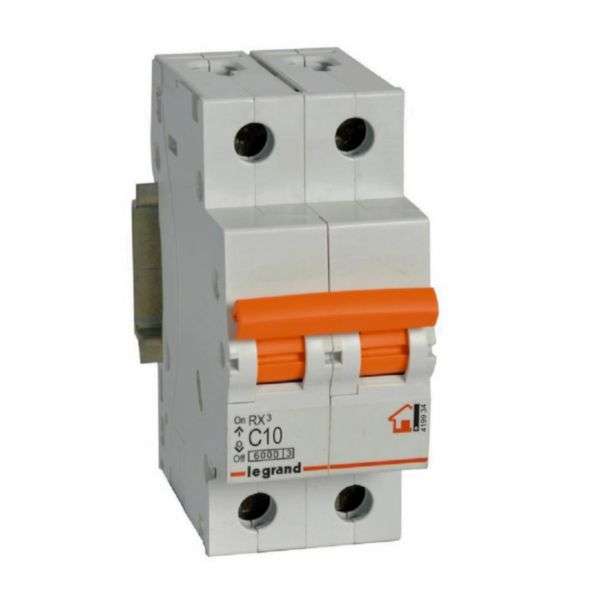 Jistič RX³ - 2P - 230/400V~ - 10A - charakteristika C s referencí 419934 od značky LEGRAND