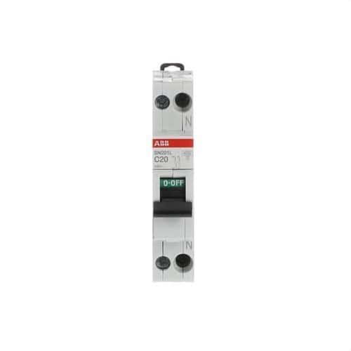Magnetotermický SN201L-C20 1P+N 20A Křivka C 4,5kA s referencí 2CSS245101R0204 od značky ABB