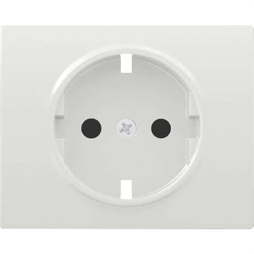 Schuko socket cover with child protection white Iris with reference 18732 from the brand BJC