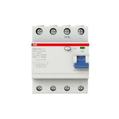 Diferenciál 4P 80A Třída AC 30mA s referencí 2CSF204001R1800 od značky ABB