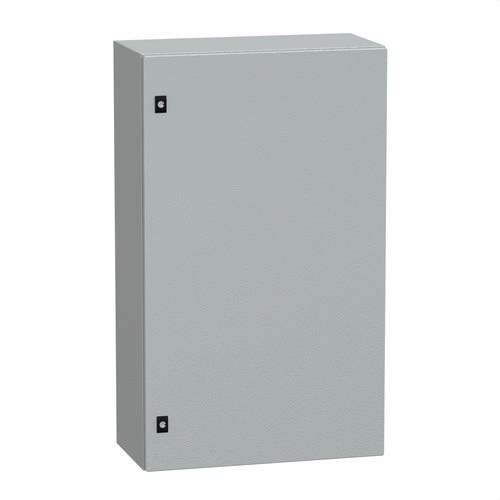 Ocelová nástěnná skříň s plnými dveřmi bez montážní desky 1000x600x300 PanelSeT CRN s referencí NSYCRN106300 od značky SCHNEIDER ELECTRIC