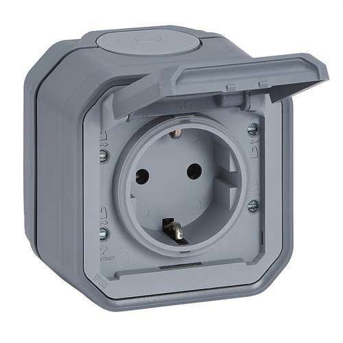 Surface Monobloc Power Base Plexo IP55 Screw Terminal Grey with reference 069733L from the brand LEGRAND
