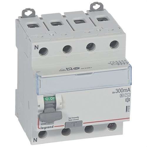 Diferenciál Legrand DX³ 4P 400V 63A Typ AC 300mA 4 moduly s referencí 411669 od značky LEGRAND
