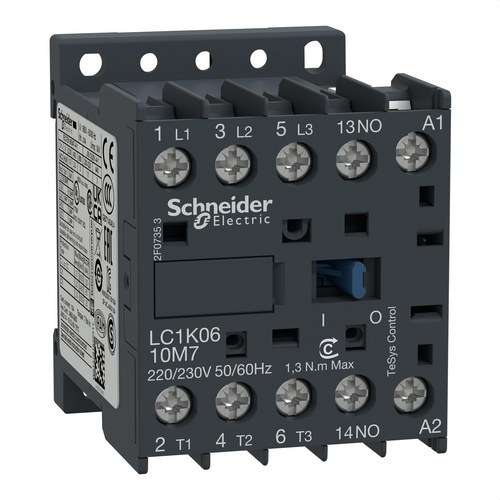 Minikontaktor 6A 3P 220V AC 50-60HZ s referencí LC1K0610M7 od značky SCHNEIDER ELECTRIC
