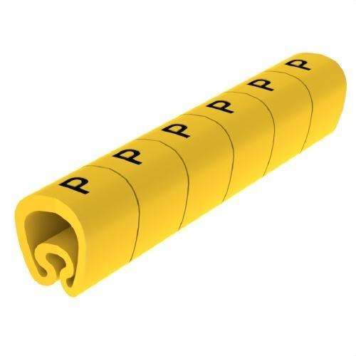 Pre-cut Yellow Ø8 PVC Laminated Markers with reference 1812-P from the brand UNEX