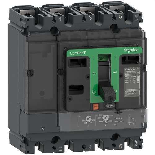 Jistič ComPacT NSX250N 50kA AC 4P4R 250A TMD s referencí C25N4TM250 od značky SCHNEIDER ELECTRIC