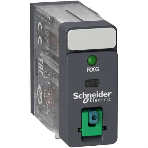 Relay 2 C/O 5A + Test Button + LED 12V DC with reference RXG22JD from the brand SCHNEIDER ELECTRIC