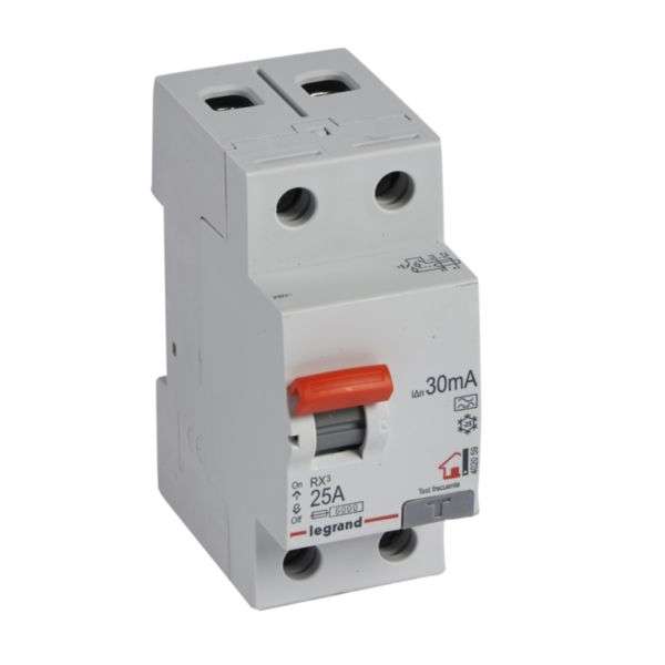 RX³ Differential - 2P - 230V~ - 30mA - 25A - Type A with reference 402059 from the brand LEGRAND