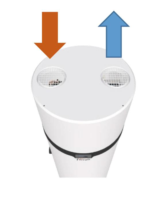 Tepelné čerpadlo pro TUV s wifi Ferroli EGEA TECH LT 260 litrů s referencí 2CP0025F od značky FERROLI