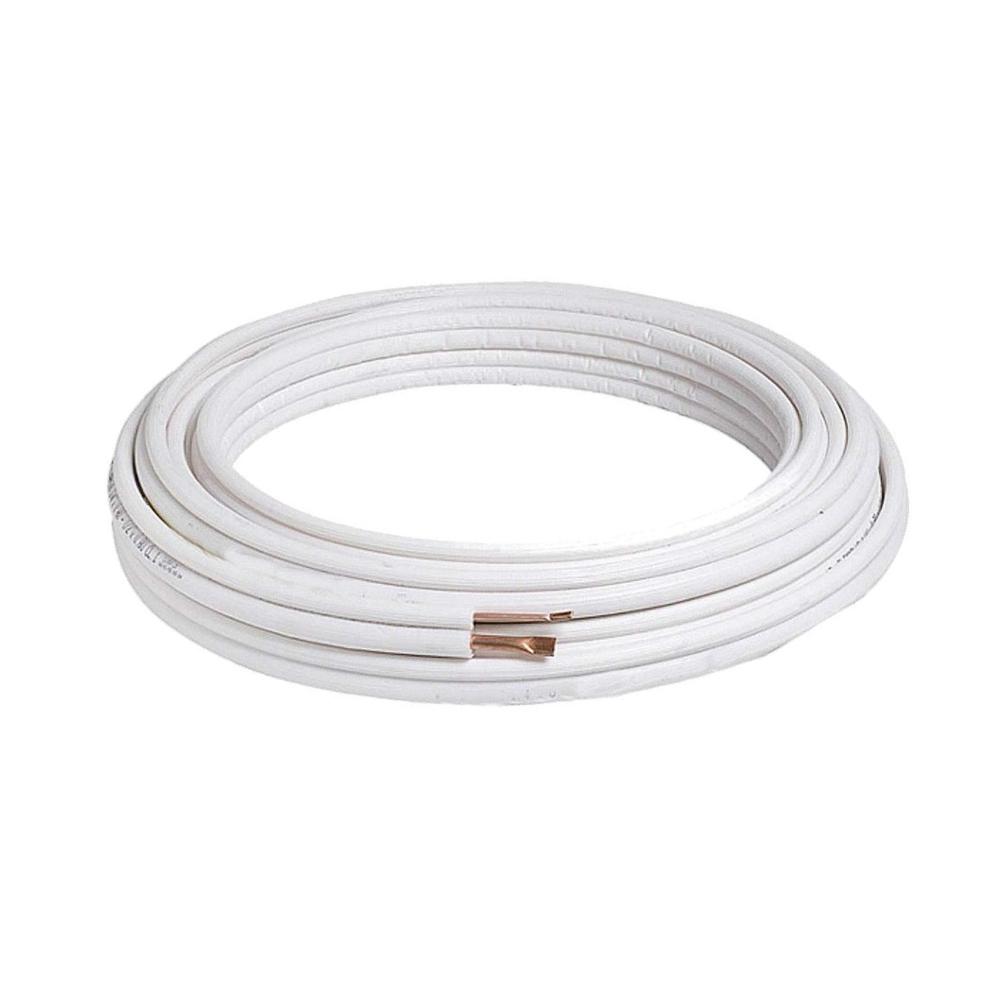 Insulated double copper tube for air conditioning 1/4"-3/8" - 20-metre roll with reference PEDOBLAM1/4X3/8(20M)-(COASOL) from the brand TUBERIA COBRE