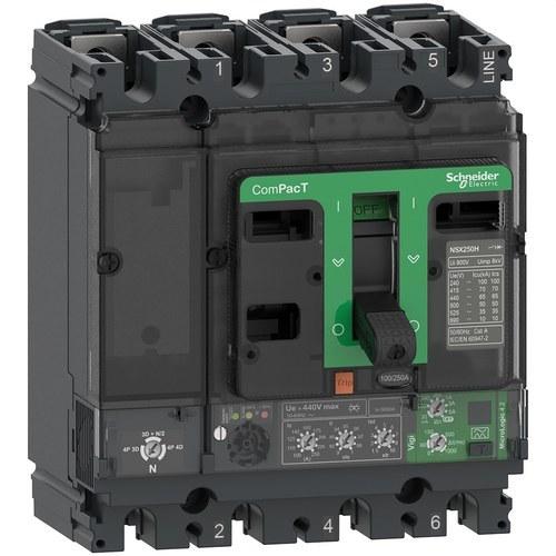 Jistič ComPacT NSX160F 36kA AC 4P4R 160A Micrologic 4.2 s referencí C16F44V160 od značky SCHNEIDER ELECTRIC