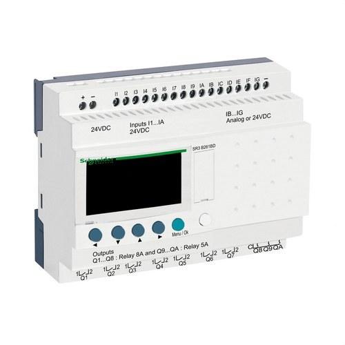 Programovatelný modulární relé Zelio Logic 26 vstupů/výstupů s referencí SR3B261BD od značky SCHNEIDER ELECTRIC