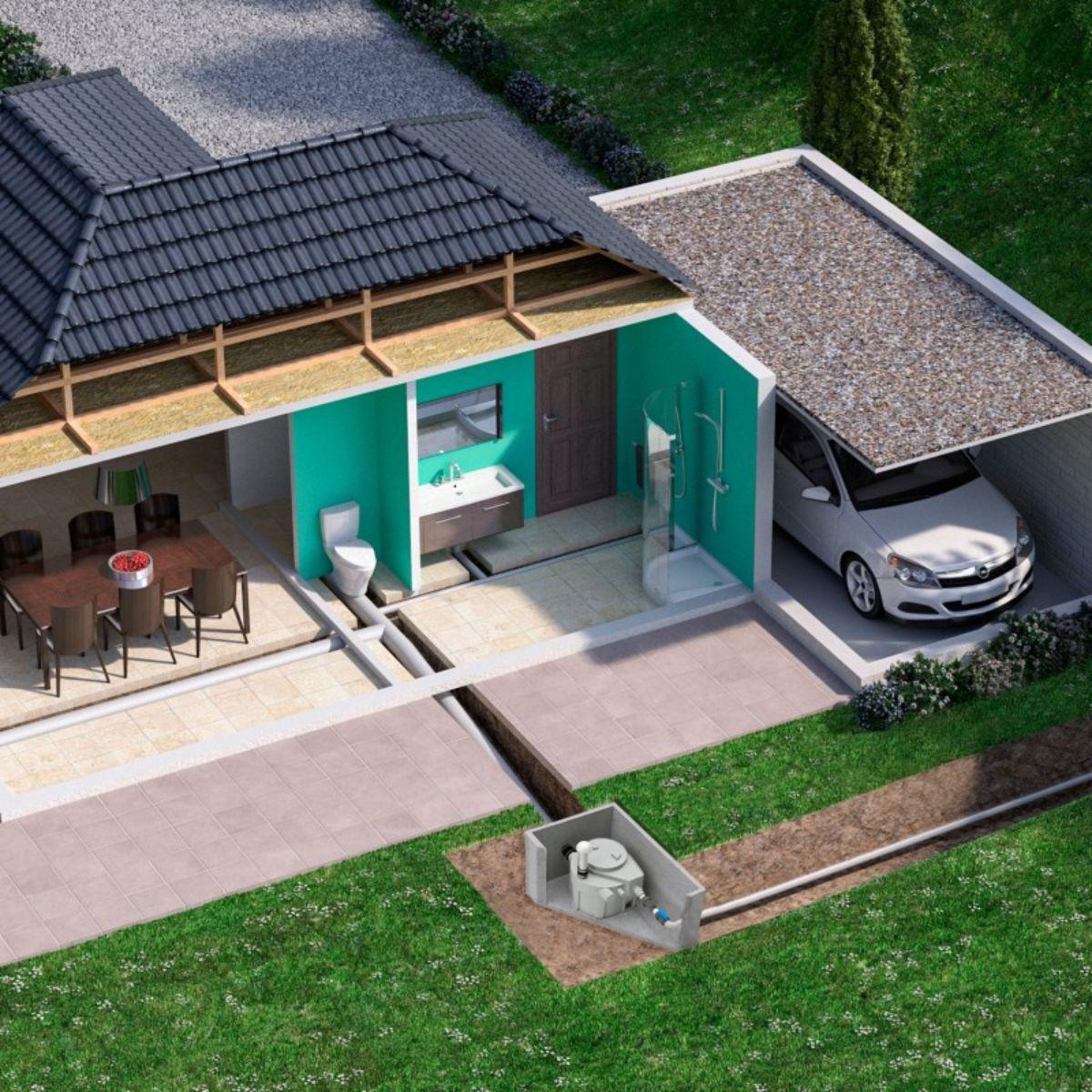 Čerpací stanice SFA Sanifos 110 - Verze s drtičem s referencí 009FOS110TM od značky SFA SANITRIT