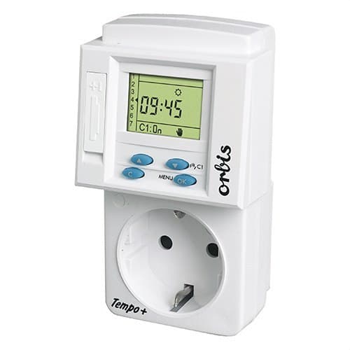 Programovatelný zásuvkový časovač Tempo + Displej s rezervou 1 rok 230V s referencí OB162532 od značky ORBIS