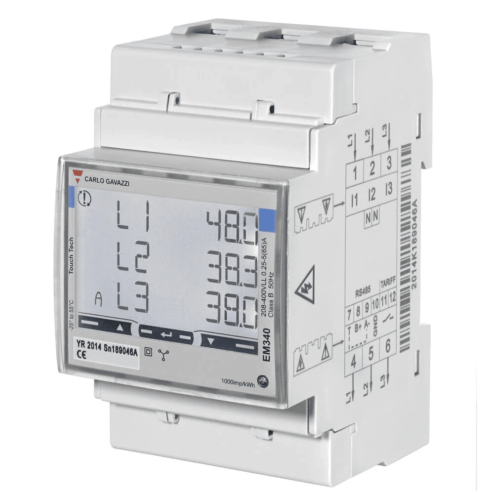 Trojfázový elektroměr až do 65 A Wallbox s referencí 000002174 od značky WALLBOX