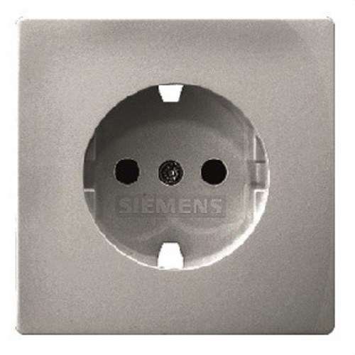 Schuko Socket Cover Metallic Platinum Siemens Delta Style with reference 5UH12724PM from the brand BJC