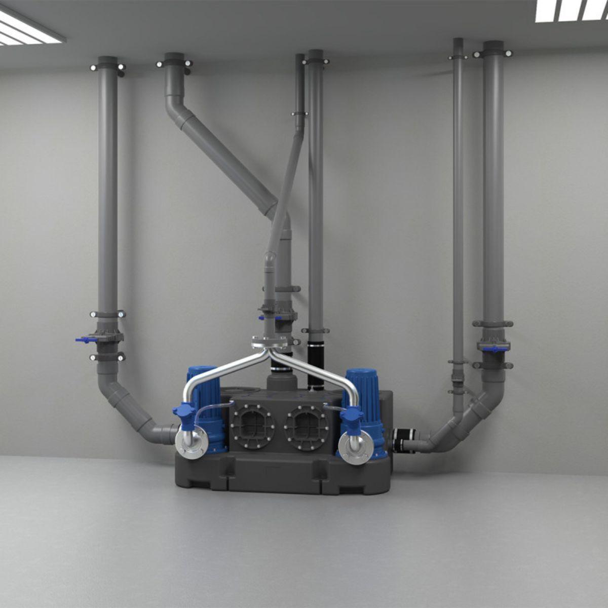 Třífázová čerpací stanice SFA Sanicubic 2 GR SE71.4 T s referencí 04CUB2GR14T od značky SFA SANITRIT