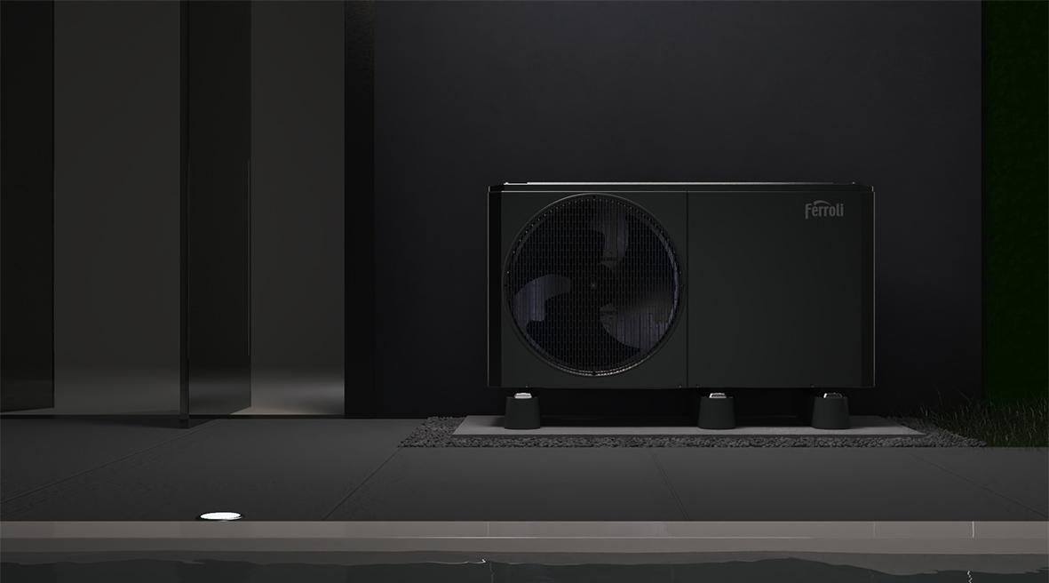 Tepelné čerpadlo aerotermální monoblok R290 Ferroli OMNIA Life M 16 kW s ovládáním s referencí 4B4770169 od značky FERROLI