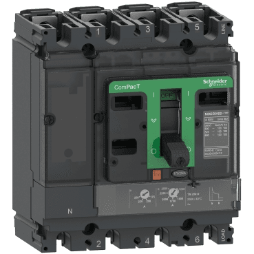 Jistič ComPacT NSX100F 36kA AC 4P4R 80A TMD s referencí C10F4TM080 od značky SCHNEIDER ELECTRIC
