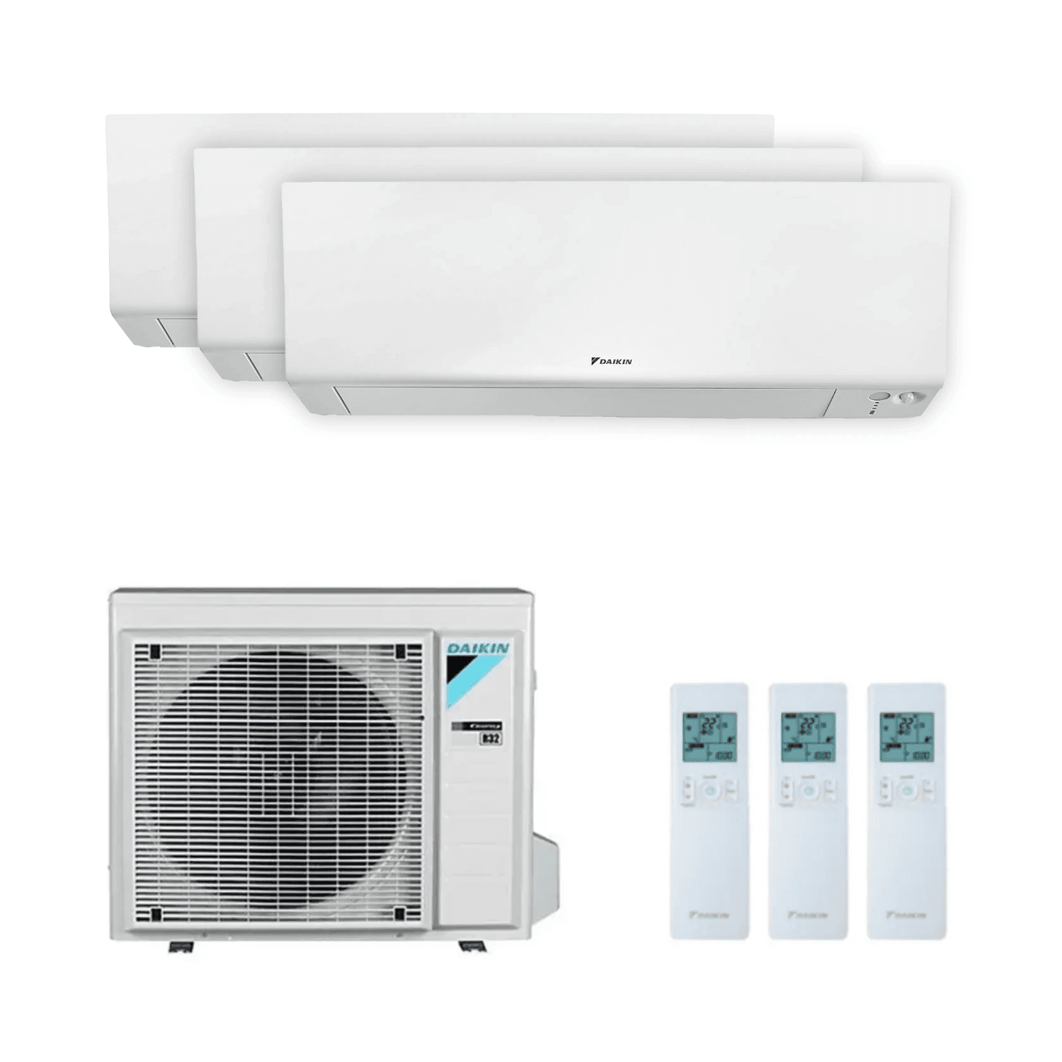 Klimatizace 3v1 s WiFi Daikin Perfera 2,5 kW 9000 BTU s referencí KITDAIPER3MXM52A252525 od značky DAIKIN