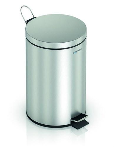 Koš na odpadky s pedálem 3L inox saténový s referencí GW06 01 04 01 od značky GENWEC
