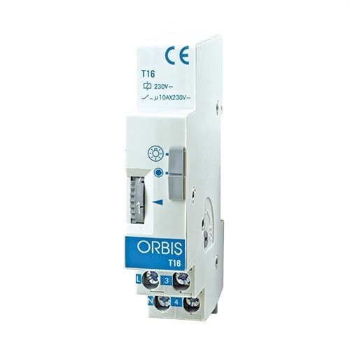 Modulární hodinový mechanismus T-16 230V RAIL DIN 45 sekund až 7 minut s referencí OB060131 od značky ORBIS