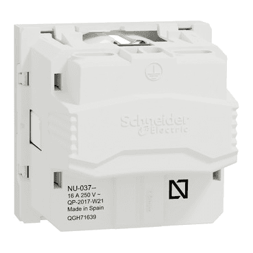 Polar White Schuko Zásuvka New Unica s referencí NU303718 od značky SCHNEIDER ELECTRIC