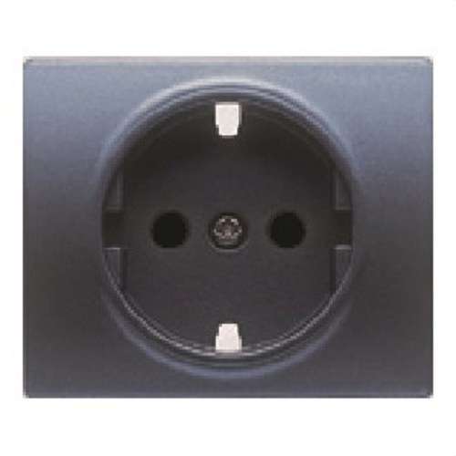 Schuko socket cover with child protection anthracite Iris with reference 18732-AN from the brand BJC