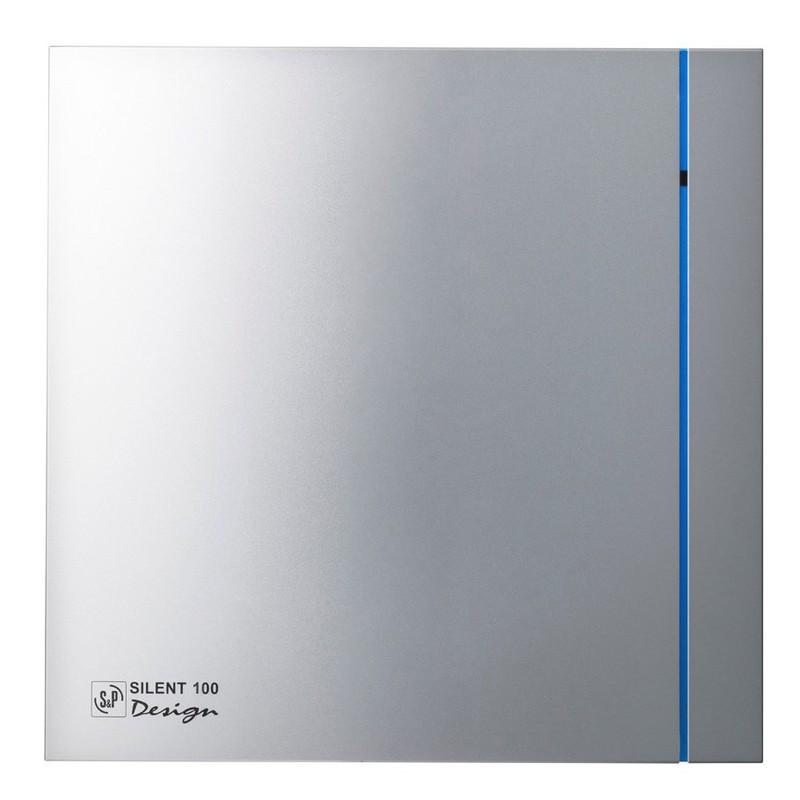 Koupelnový ventilátor SILENT-100 CZ Stříbrný Design s referencí 5210602600 od značky SOLER & PALAU