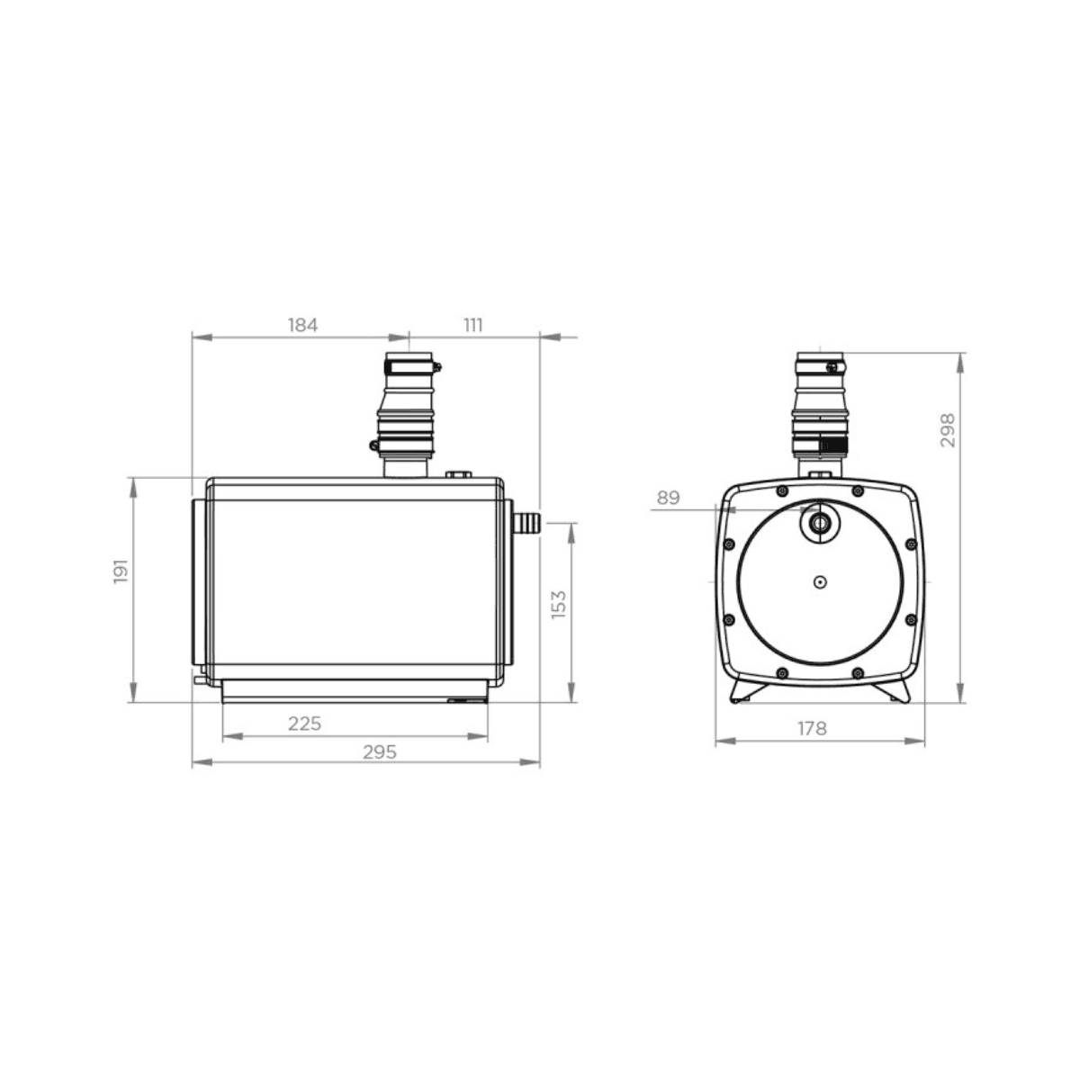 Sací vodní čerpadlo s odtokem pro sprchu SFA Sanifloor+ 3 s referencí HIFLOOR3 od značky SFA SANITRIT
