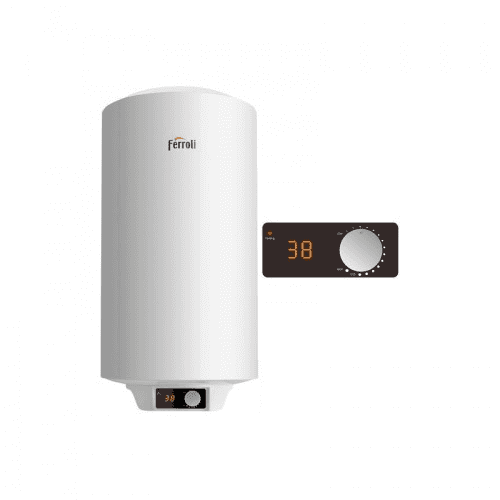 Vertikální elektrický ohřívač vody Ferroli TIBER C 100 litrů s referencí GRID7WKA od značky FERROLI