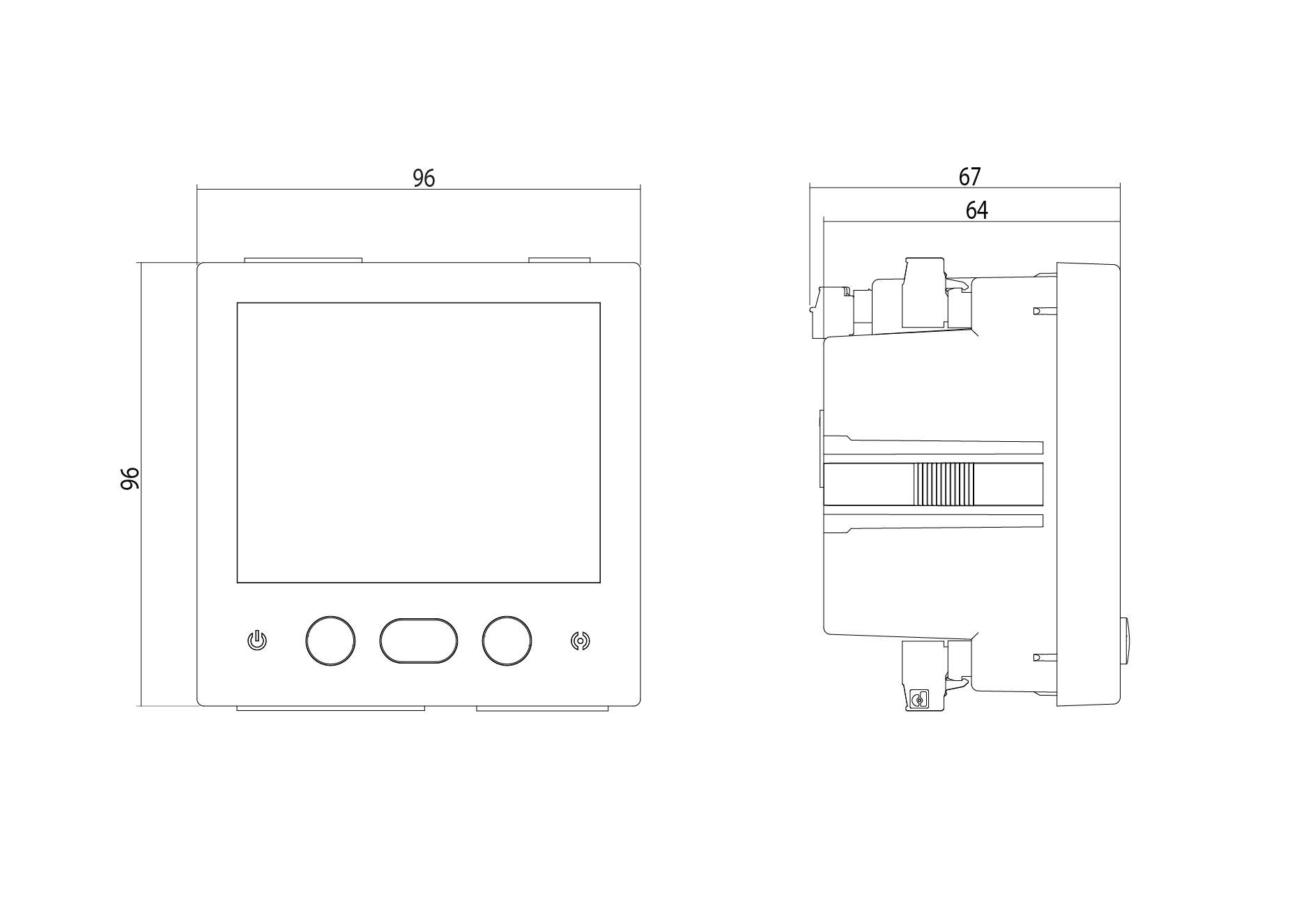 Třífázový analyzátor sítě panel Circutor CVM-C11-ITF-IN-485-ICT2 s referencí M58541. od značky CIRCUTOR