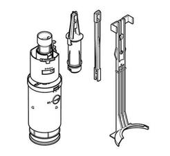 Mechanismus splachování pro zabudovanou nádrž Geberit Delta 12 cm s referencí 240.501.00.1 od značky GEBERIT