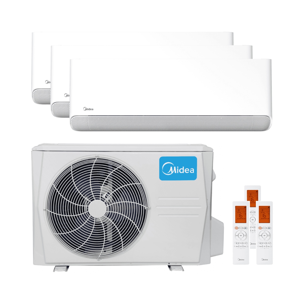 Klimatizace 3v1 s WiFi Midea Breezeless E 2,5 kW + 3,5 kW (2) s referencí KITMIDBREEZ091212 od značky MIDEA