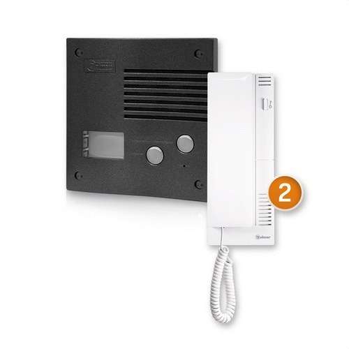 Sada domácího interkomu pro 2 byty K-202 grafit s referencí 11242024B od značky GOLMAR