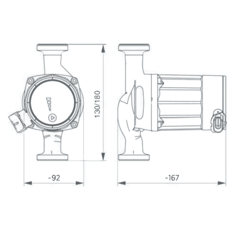 Oběhové čerpadlo Ebara EGO W1 25/60-180 230W s referencí 1576000361 od značky EBARA